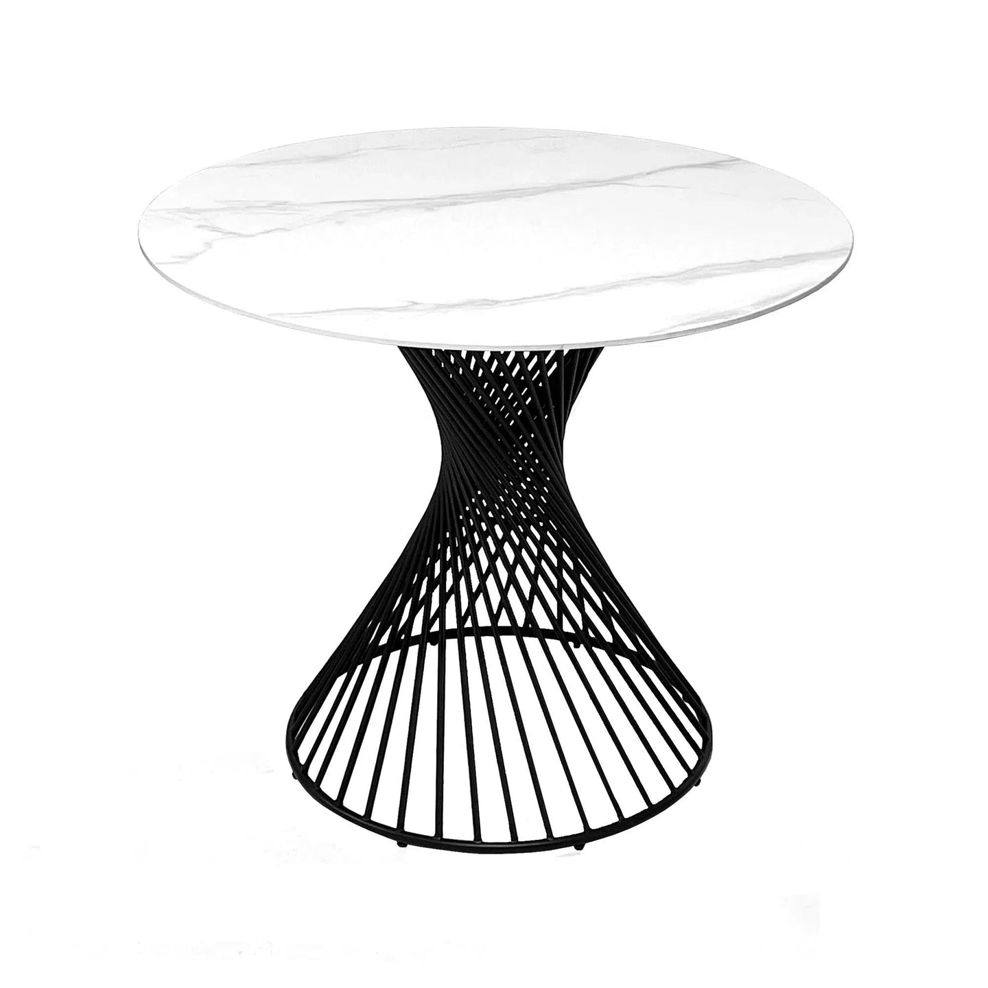 Lena - White Gloss Round Dining Table