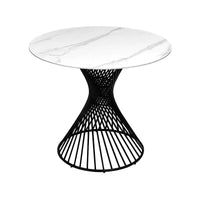 Lena - White Gloss Round Dining Table