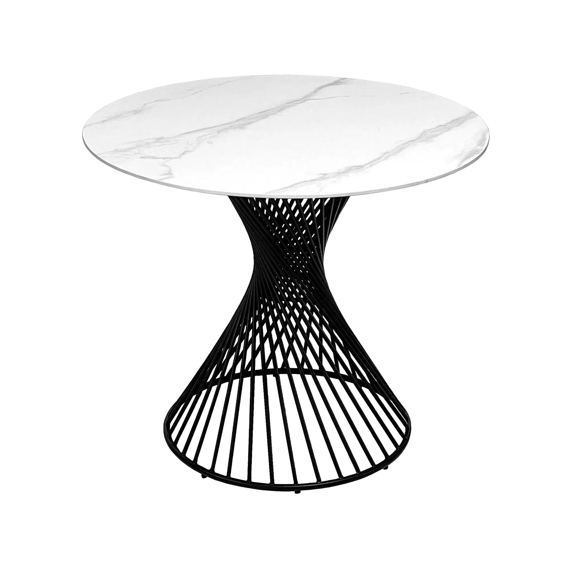 Lena - White Gloss Round Dining Table