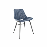 Levi Leather Chair - Blue