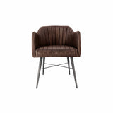 Liam Leather Chair - Brown