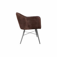 Liam Leather Chair - Brown