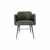 Liam Leather Chair - Olive