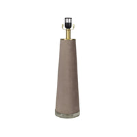 Light Grey Fabric Lamp with Light Grey Velvet Shade