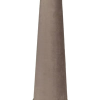 Light Grey Fabric Lamp with Light Grey Velvet Shade