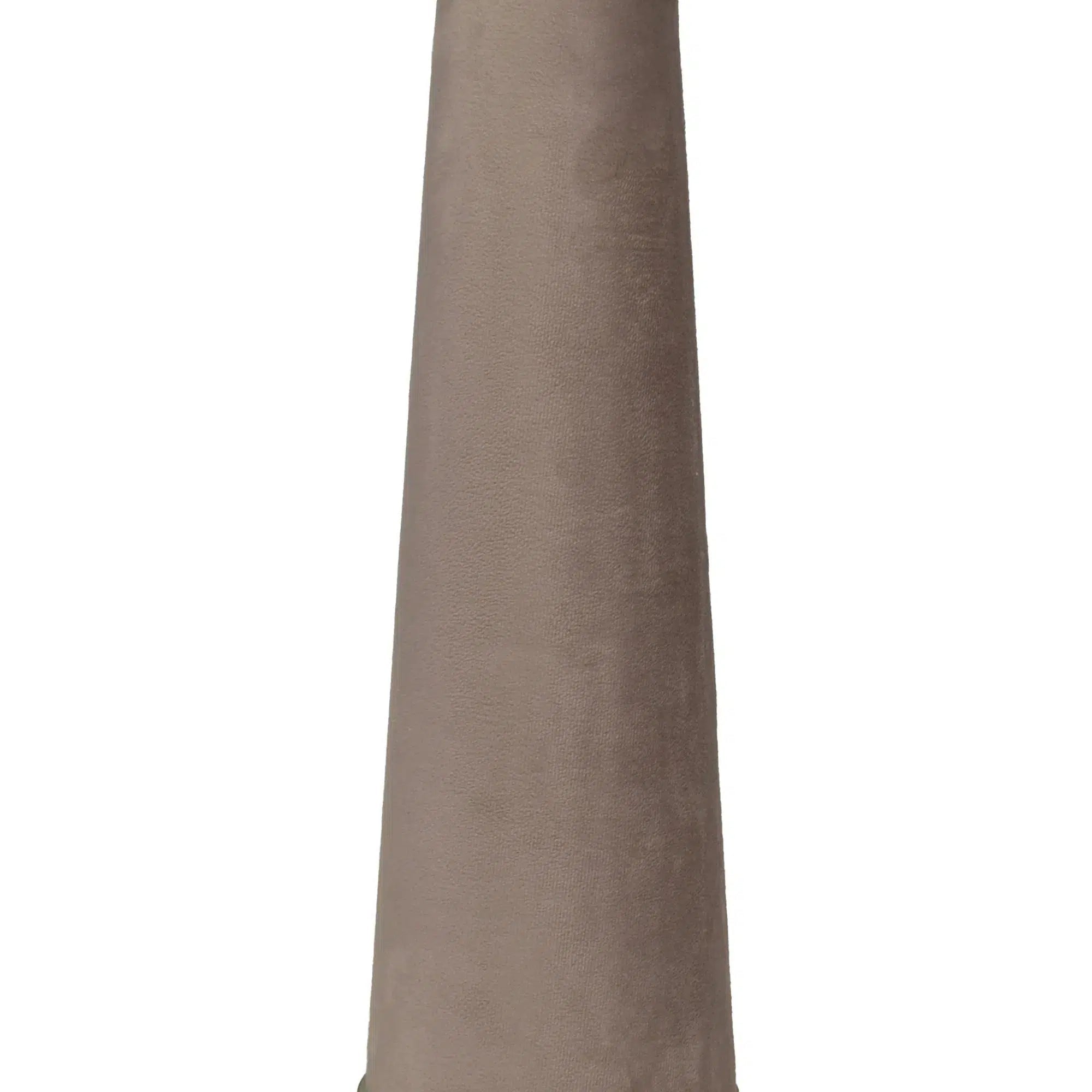 Light Grey Fabric Lamp with Light Grey Velvet Shade