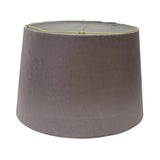 Light Grey Fabric Lamp with Light Grey Velvet Shade