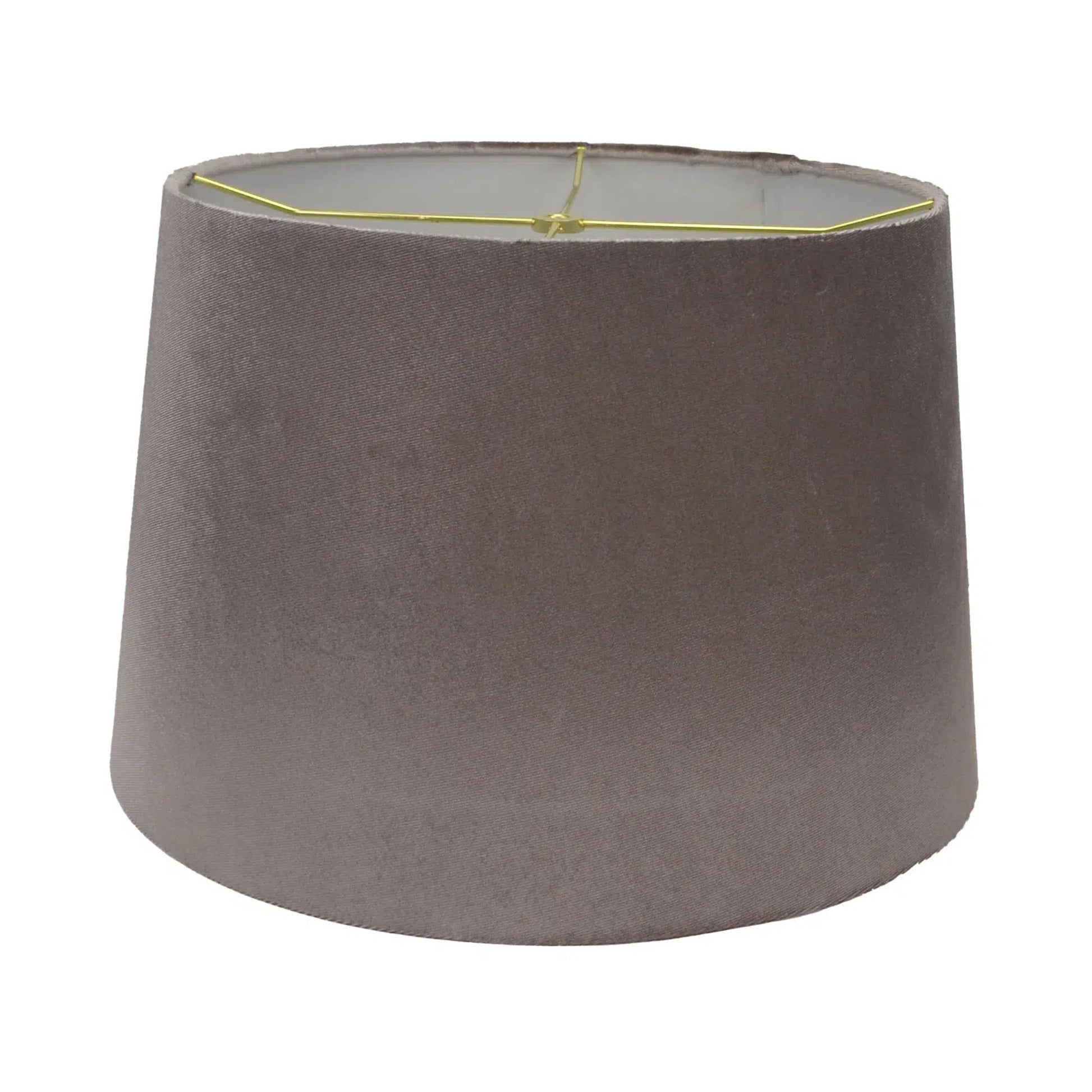 Light Grey Fabric Lamp with Light Grey Velvet Shade