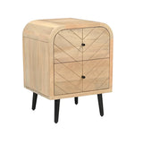 Linda - Two Drawer Bedside Table