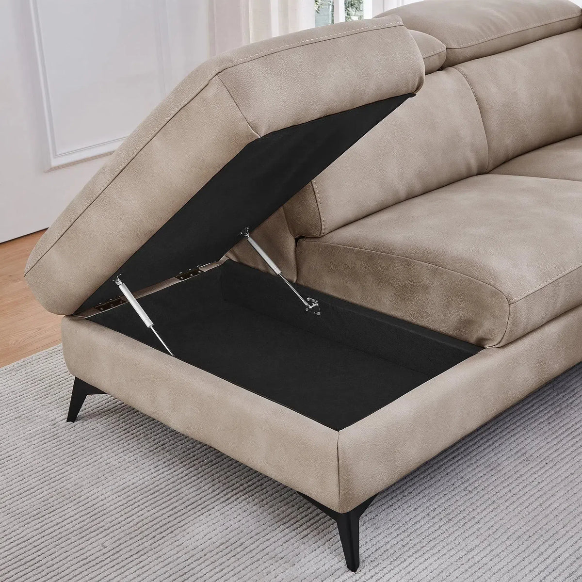 Loretta - Recliner Corner Sofa with Storage - Left Hand