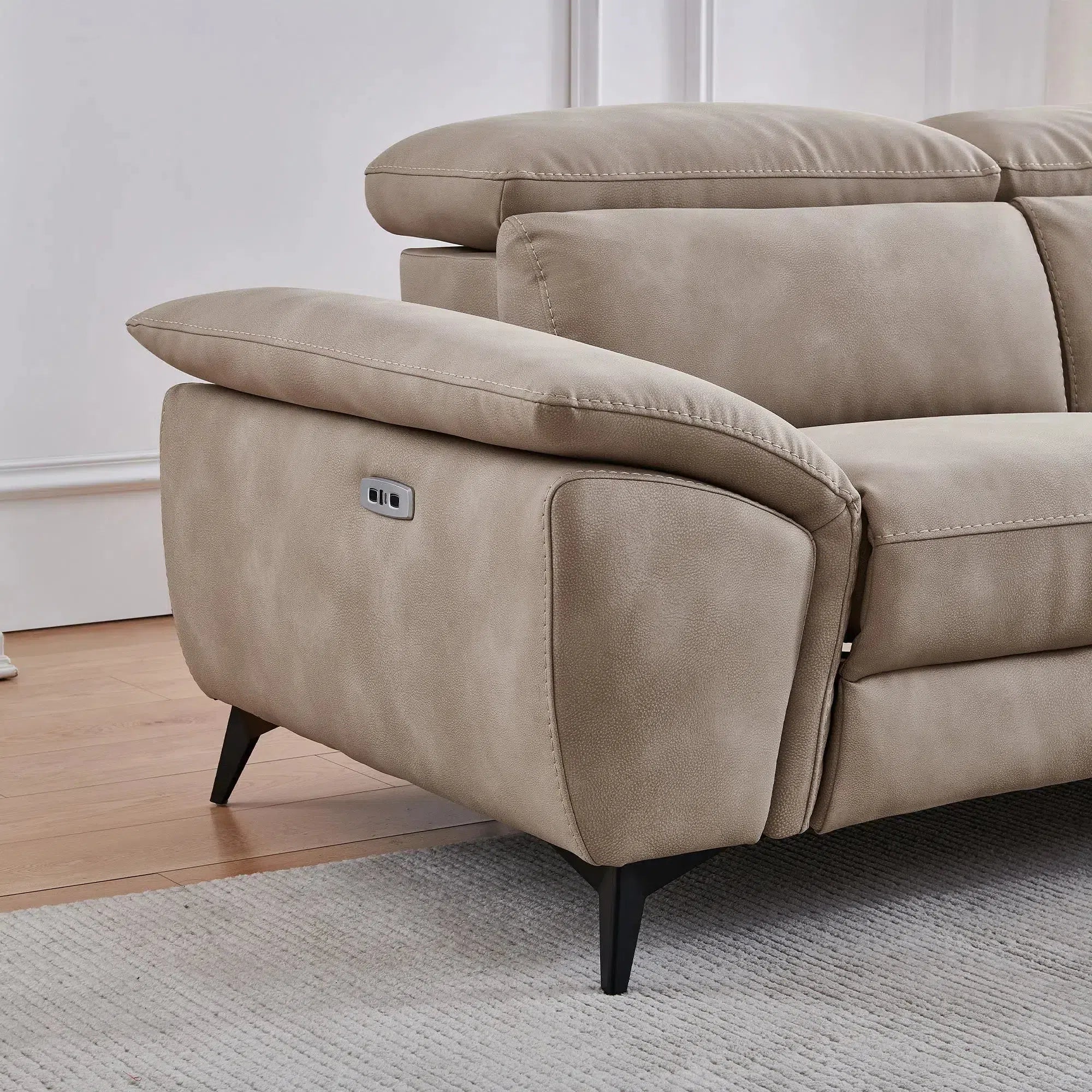 Loretta - Recliner Corner Sofa with Storage - Right Hand