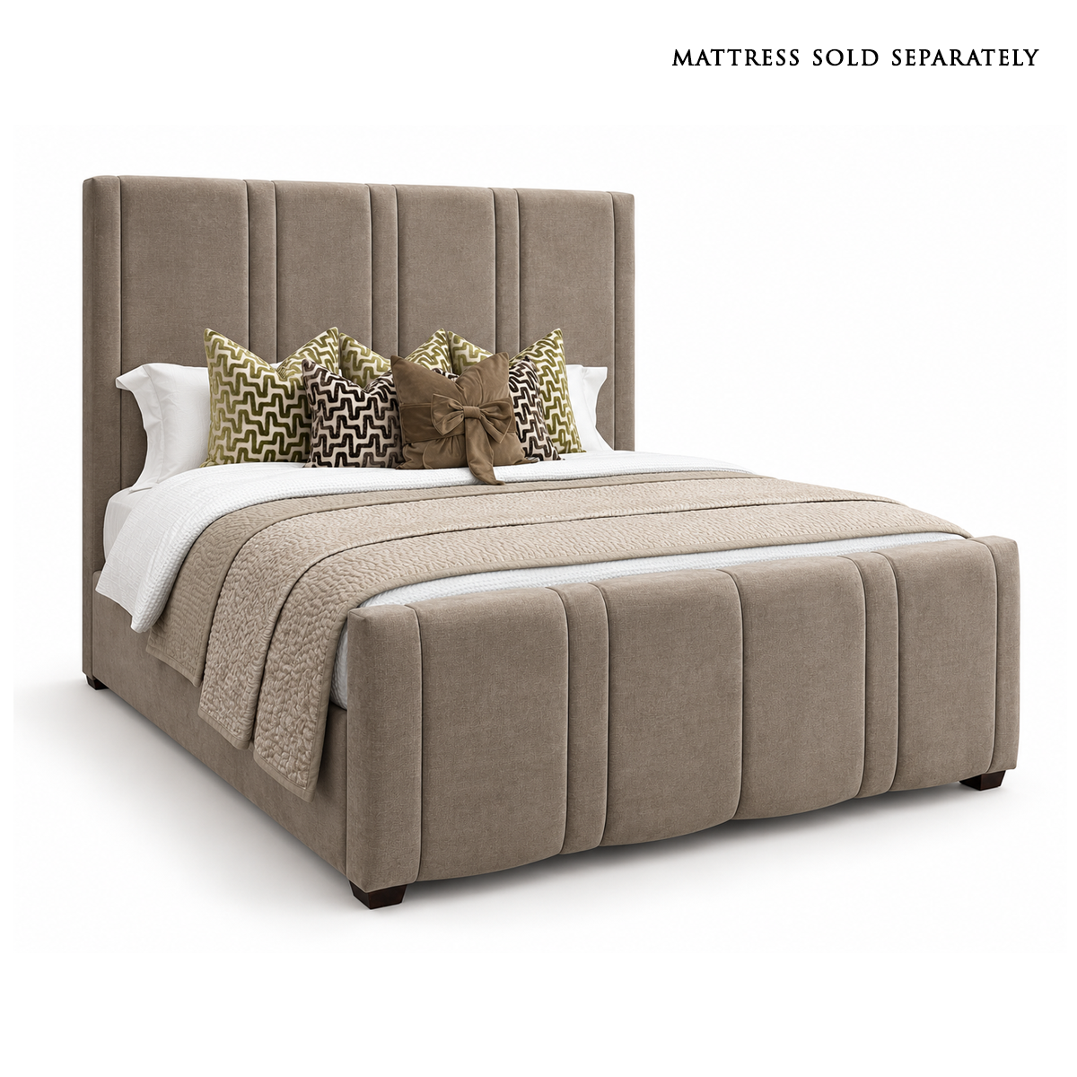 Louisa King Size Bed in Aston Latte