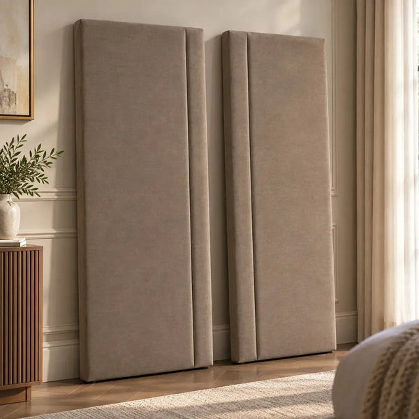 Louisa Bed Side Panels (Pair) in Aston Latte
