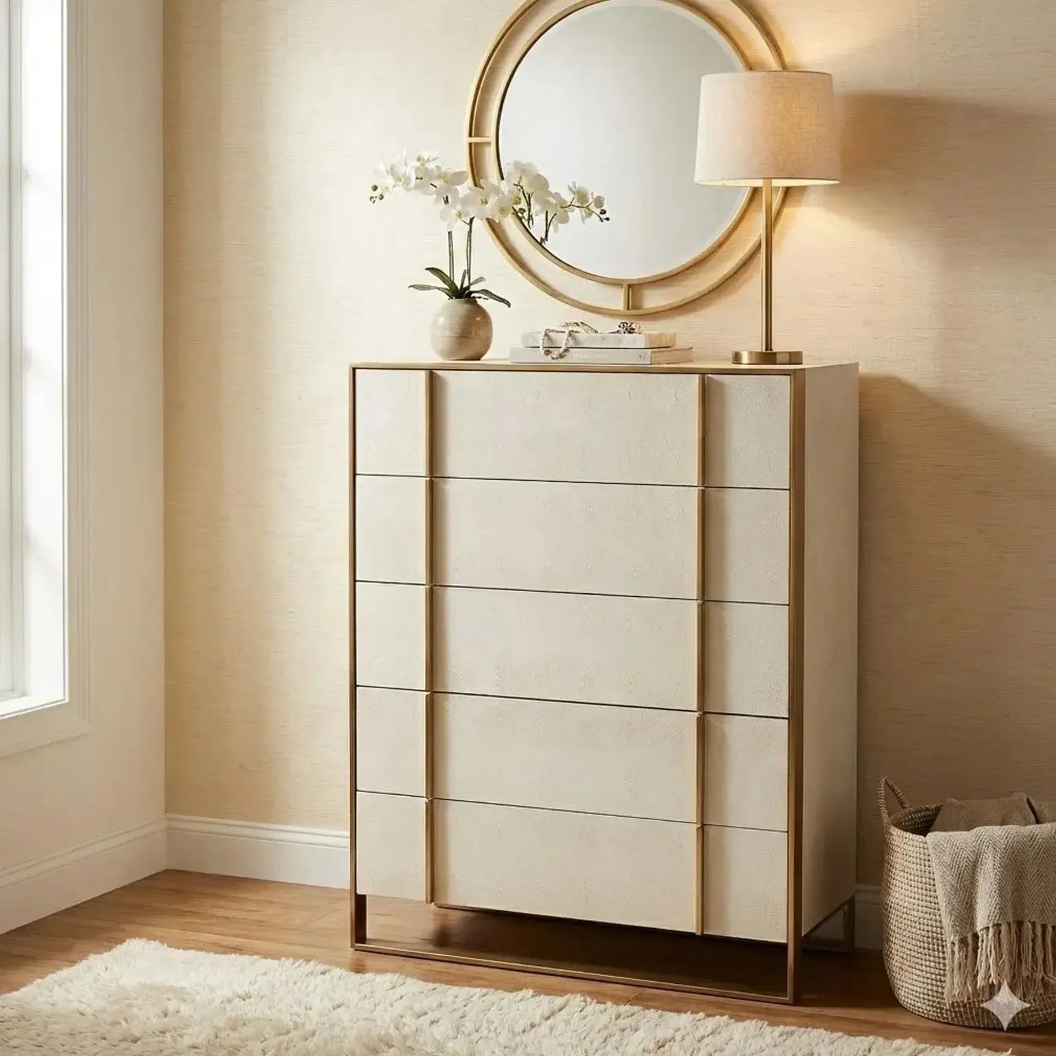 Lucille - Tall 5 Drawer Chest