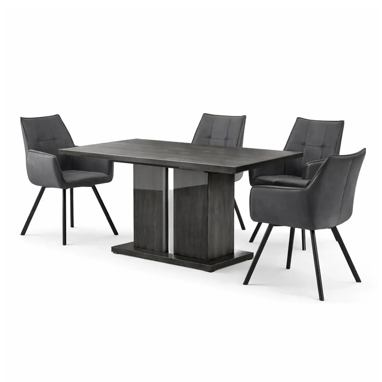Lusso Dining Table & 4 Daria Dining Chairs