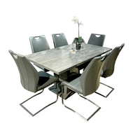 Lusso Dining Table & Detroit Chair Set