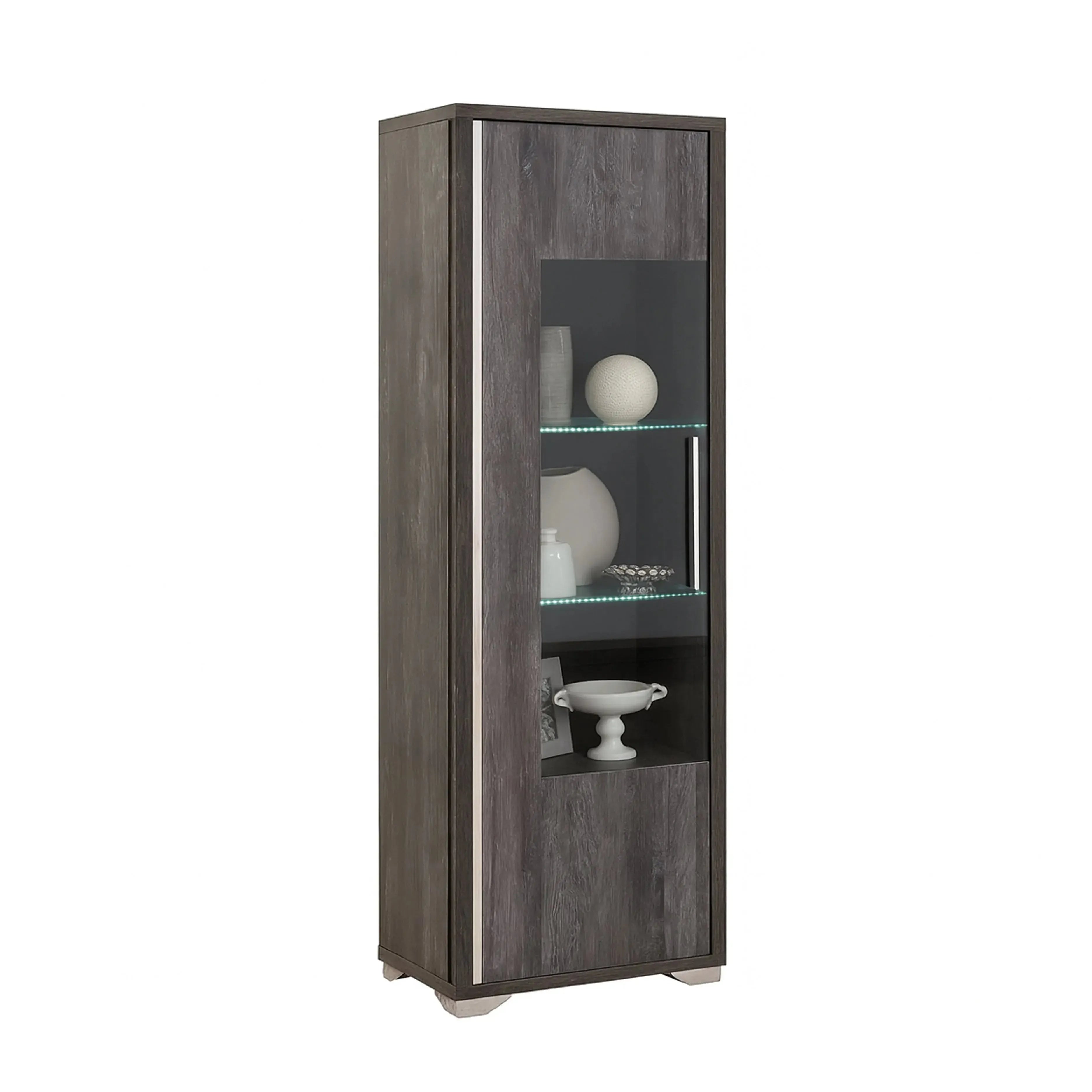 Lusso - Glass Cabinet 1 Left Door + LED