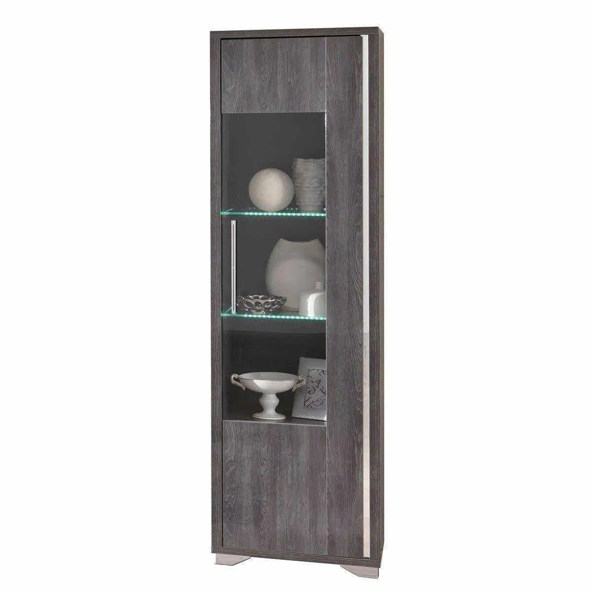 Lusso - Glass Cabinet 1 Right Door + LED