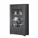 Lusso - Glass Cabinet 2 Doors + LED