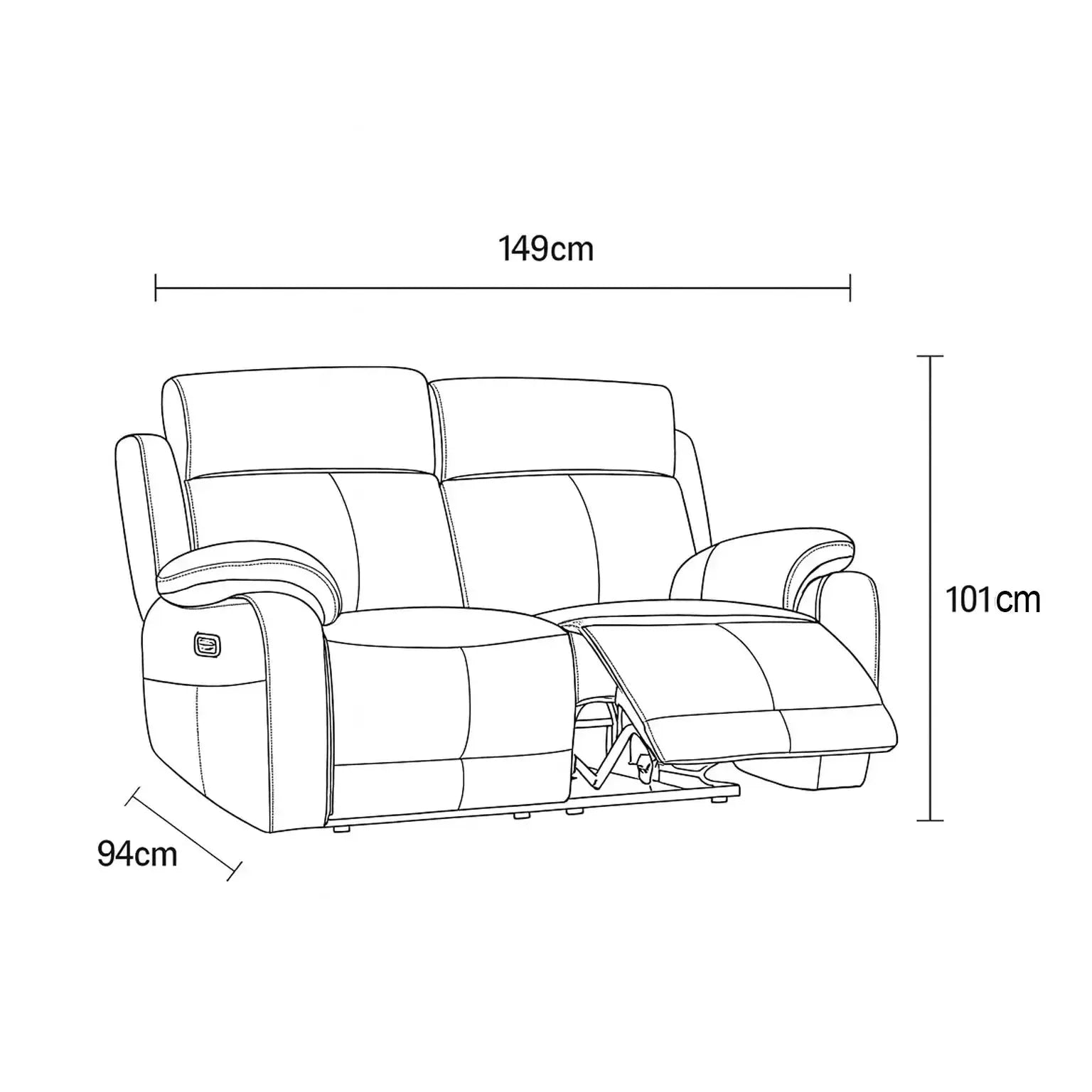 Mayfair - 2 Seater Power Recliner