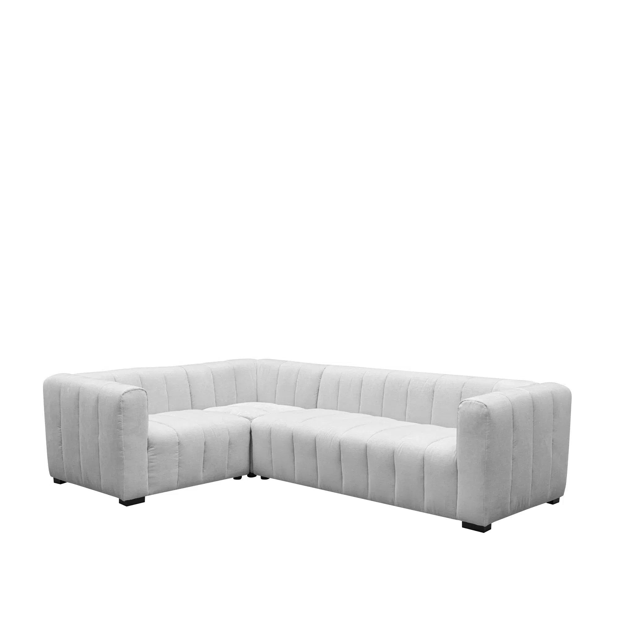 Messina - 1 Corner 2 Sofa - Light Grey