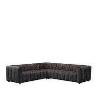 Messina - 2 Corner 2 Sofa - Classic Black