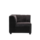 Messina - 2 Corner 2 Sofa - Classic Black