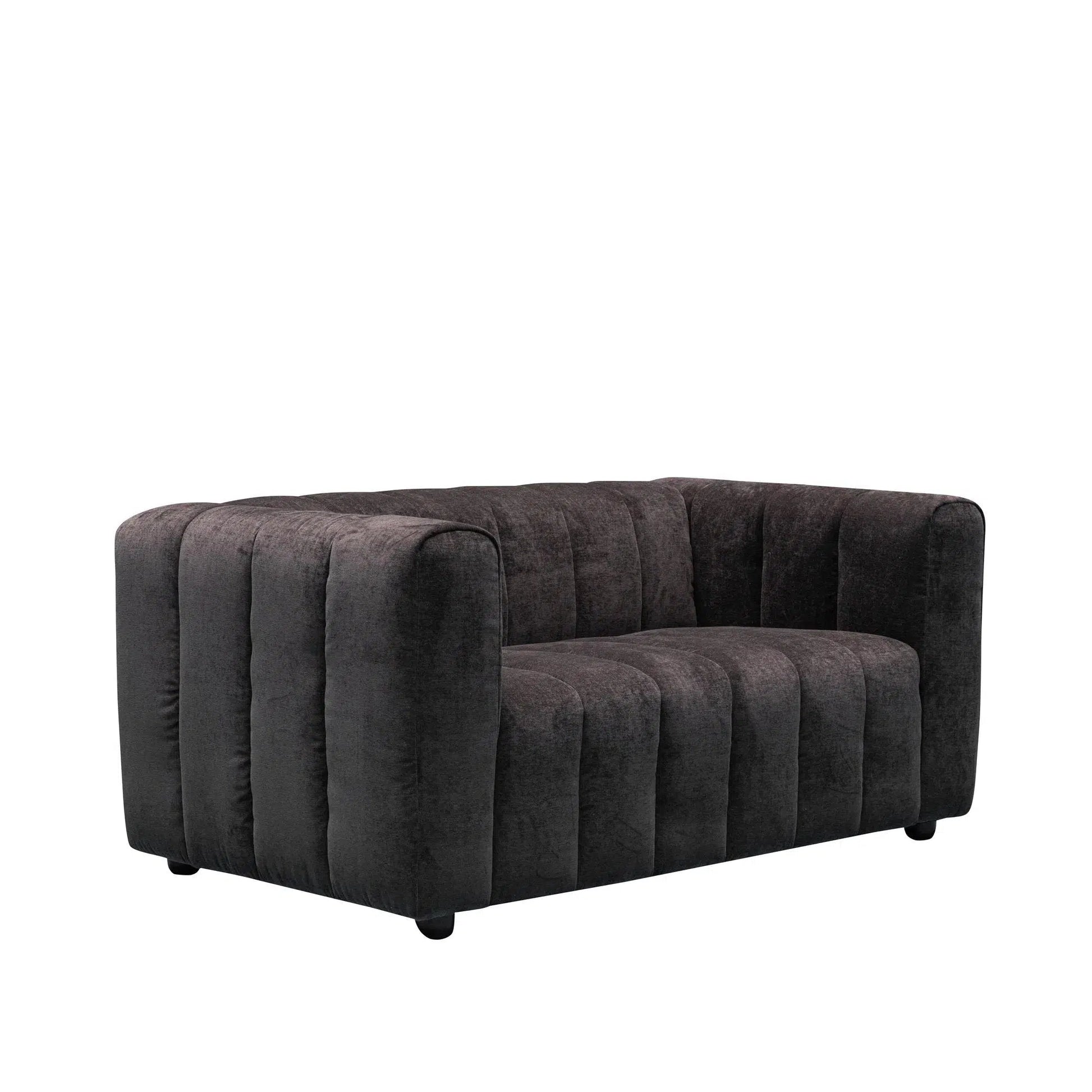 Messina - 2 Seater Sofa - Classic Black