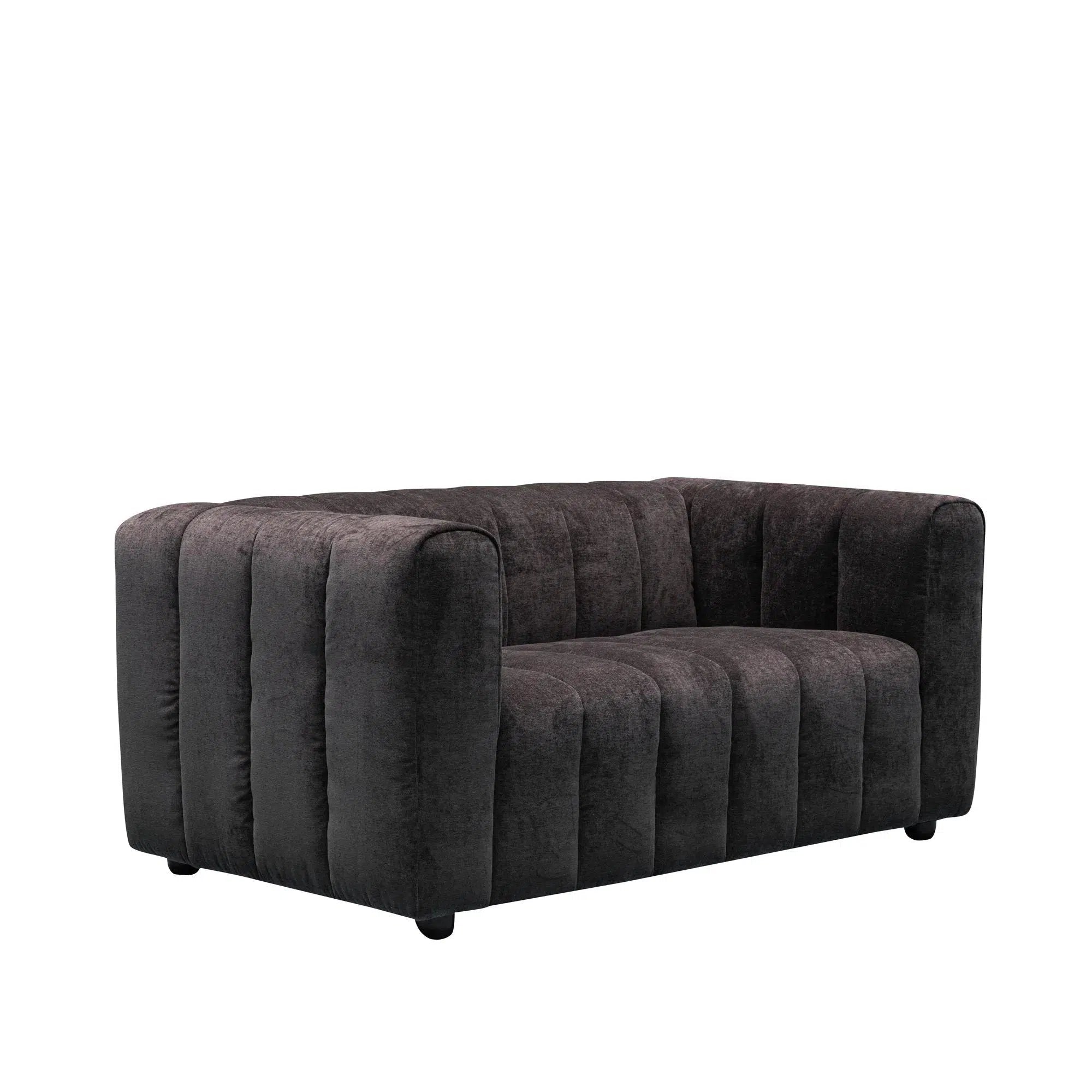 Messina - 2 Seater Sofa - Classic Black