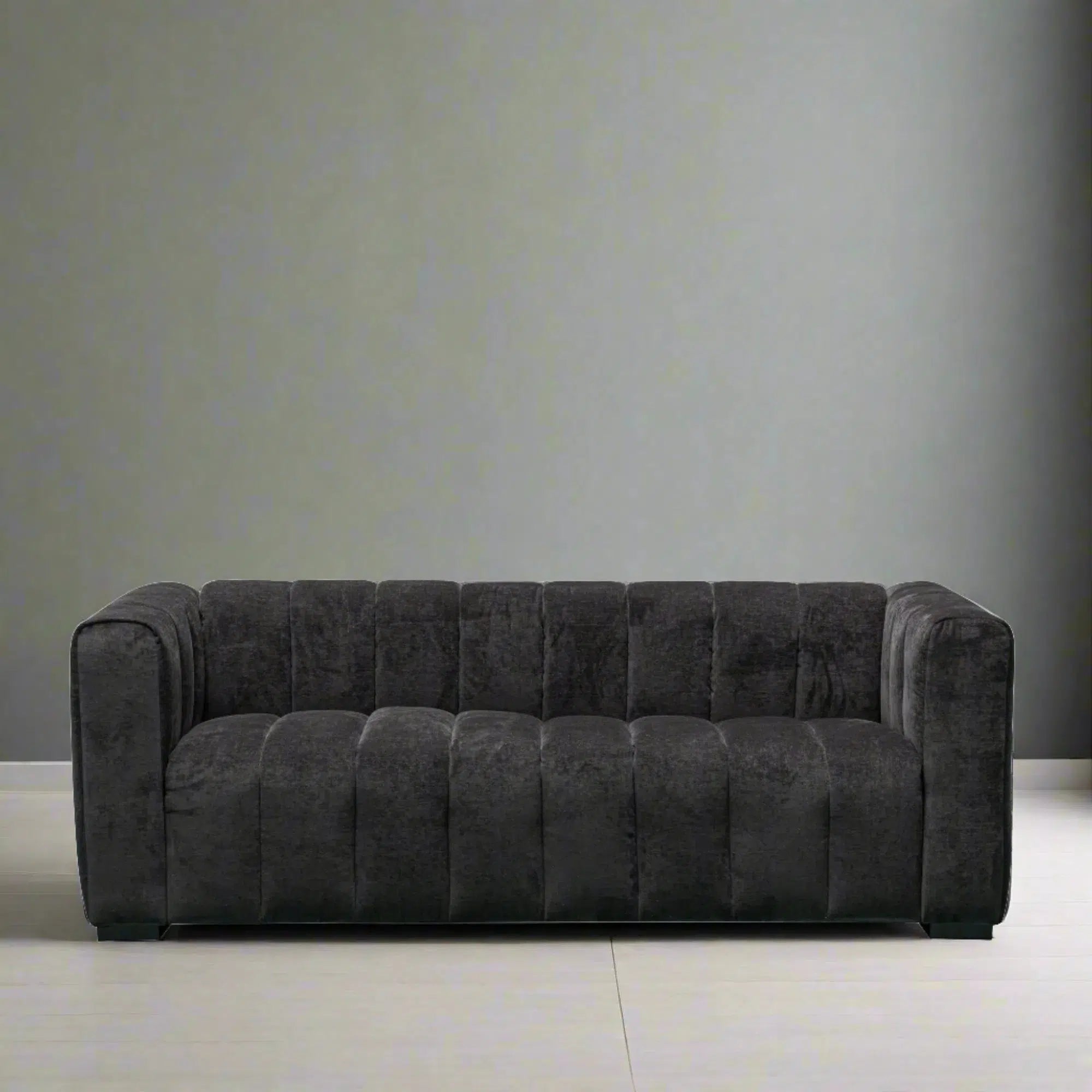 Messina - 3 Seater Sofa - Classic Black