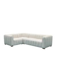 Messina - Corner Sofa 1 single, 1 double - Coconut Milk