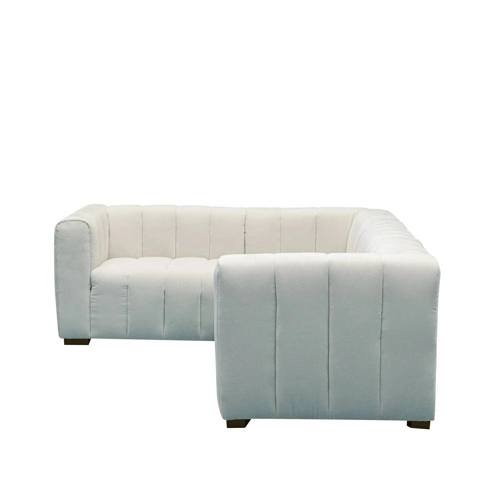 Messina - Corner Sofa 1 single, 1 double - Coconut Milk