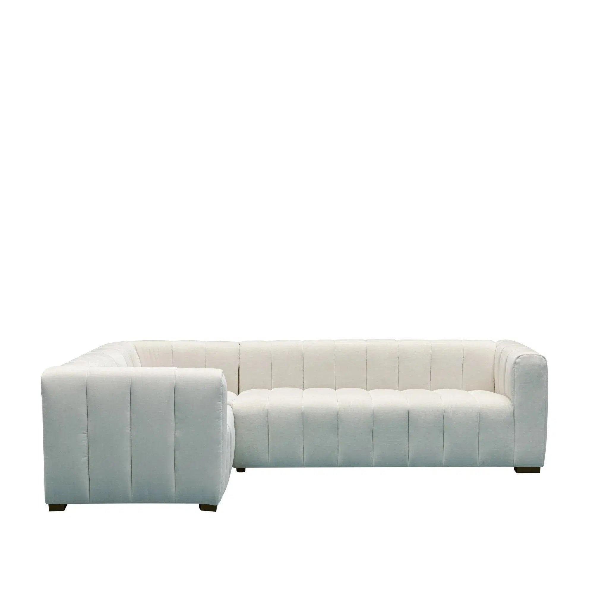 Messina - Corner Sofa 1 single, 1 double - Coconut Milk