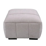 Messina - Small Footstool - Light Grey