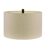 Metal Stand Lamp with Oatmeal Shade