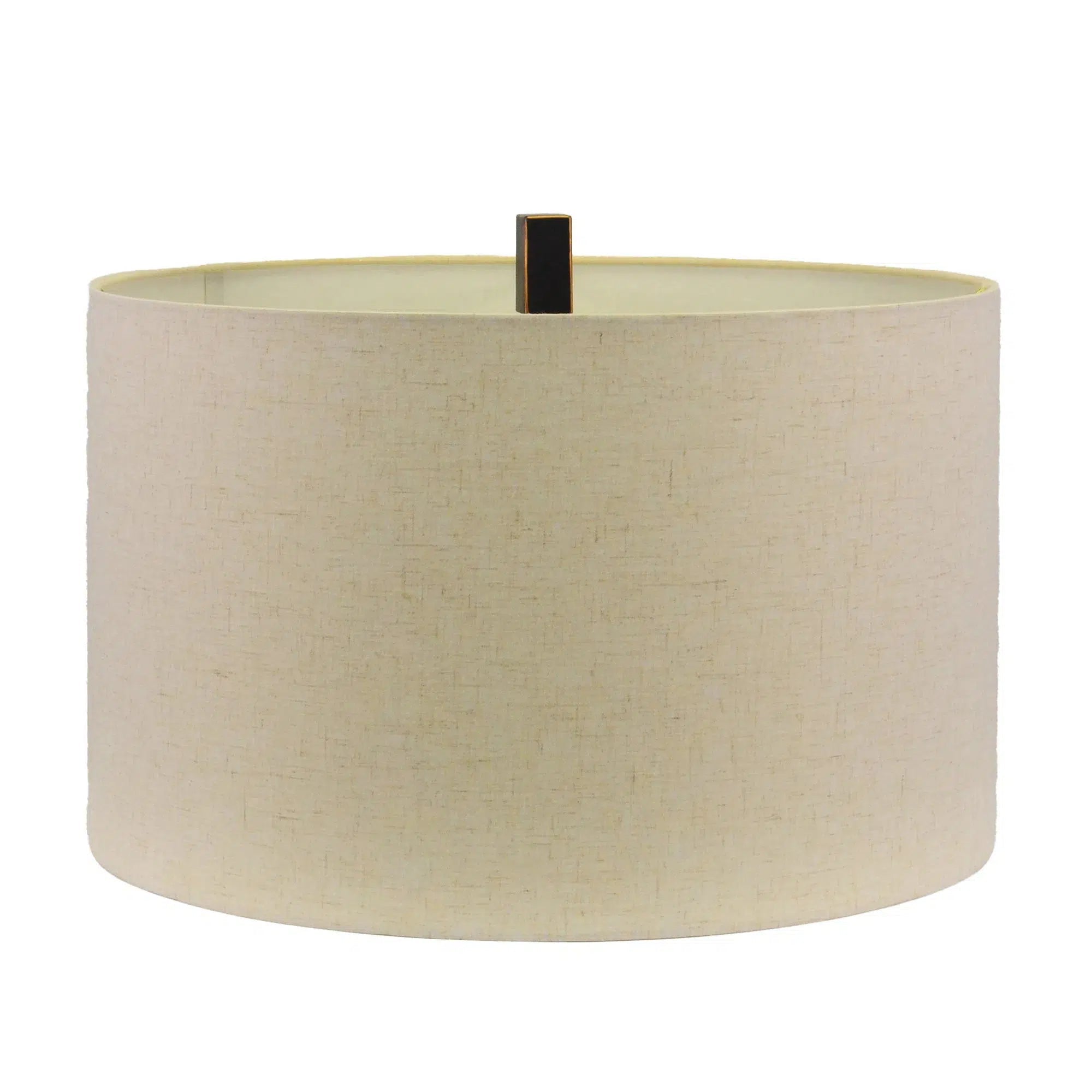 Metal Stand Lamp with Oatmeal Shade