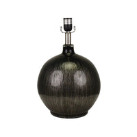 Metallic Glass Lamp with Black Linen Shade