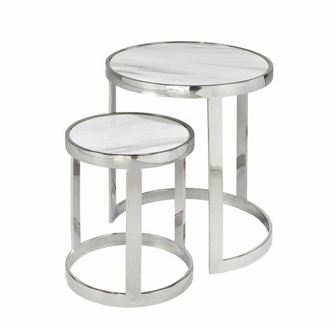 Mia white on sale side table