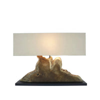 Natura Large Table Lamp with Rectangular Lamp Shade