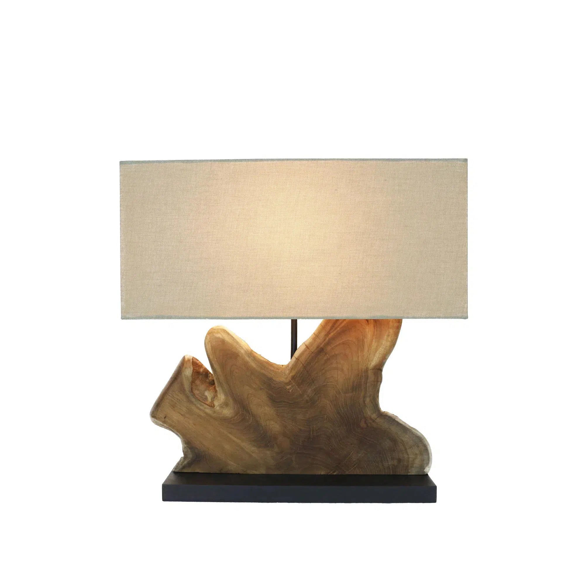 Natura Table Lamp with Rectangular Lamp Shade