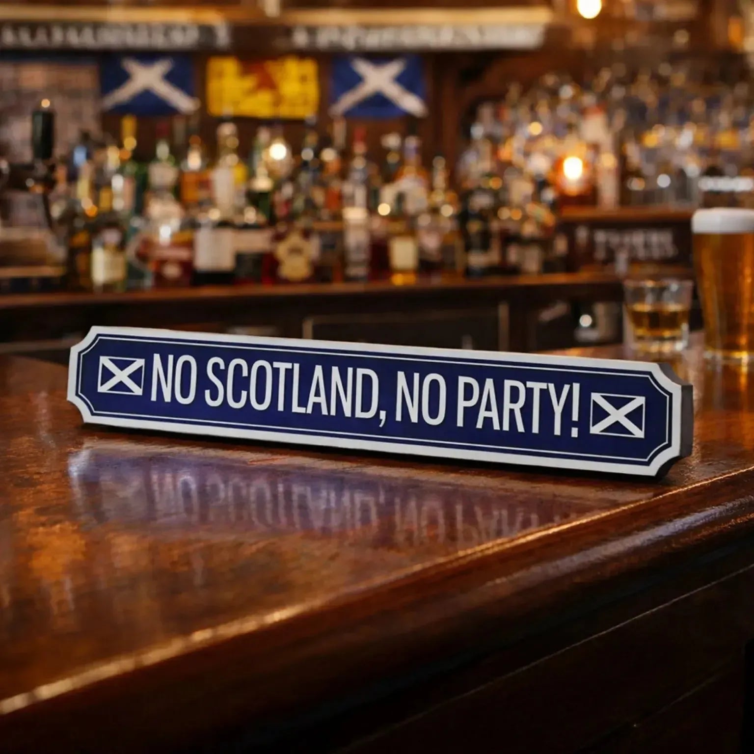 No Scotland, No Party - Scotland Wall Plaque
