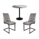 Noah 80cm Dining Table & Cruz Dining Chair set