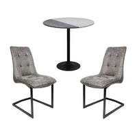 Noah 80cm Dining Table & Cruz Dining Chair set