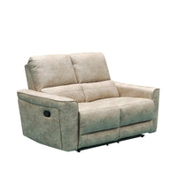 Odette - 2 Seater Recliner - Valencia Mushroom