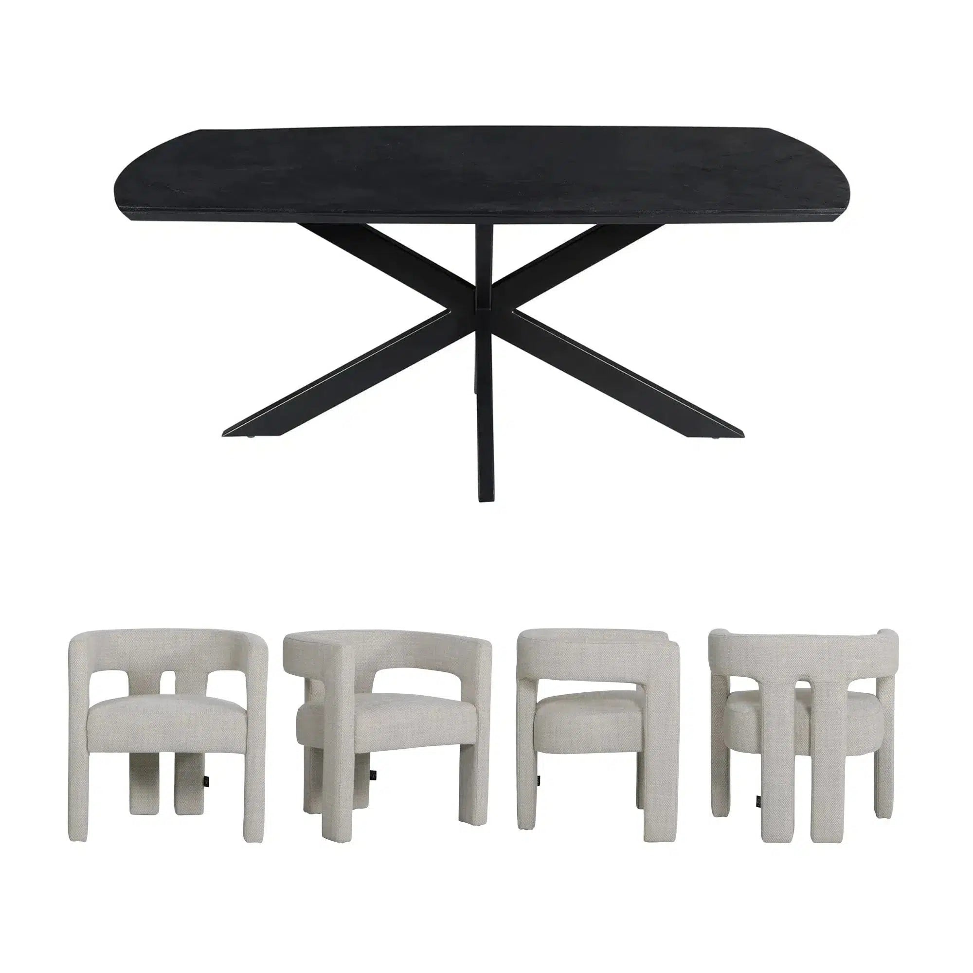 Pablo Dining Table & Majestica Chair set