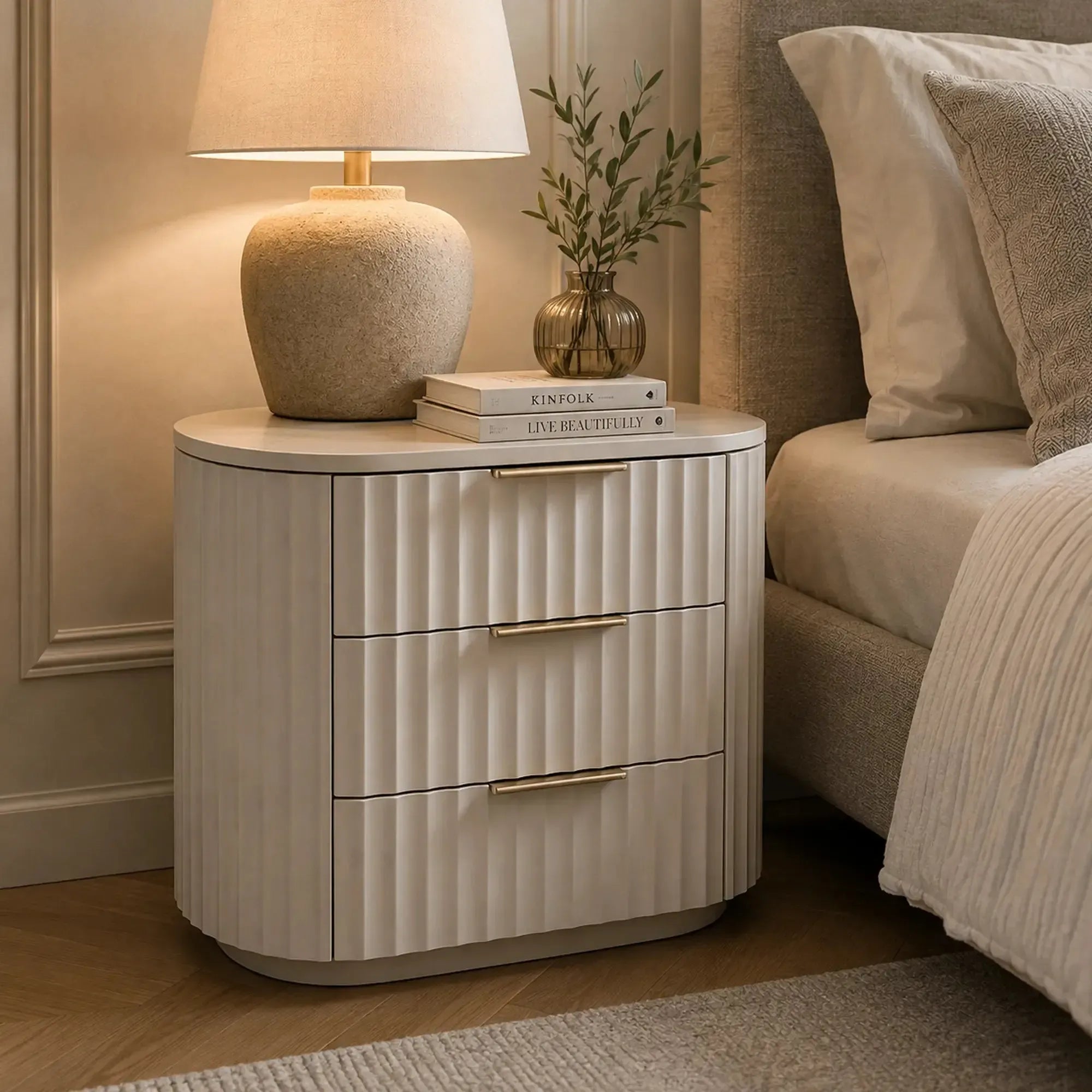 Paxton - 3 Drawer Bedside