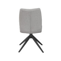 Petra Dining Chair with Armrests - Light Grey