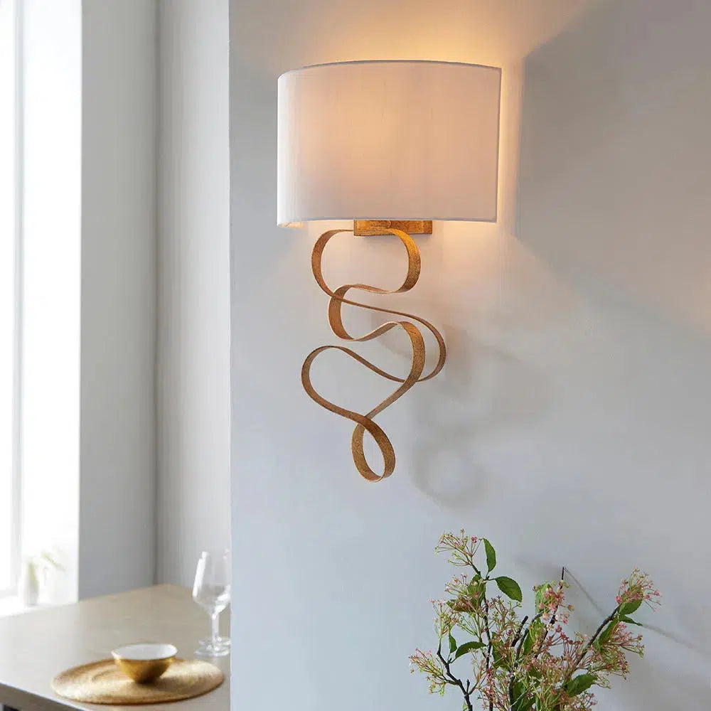 Pierre - Wall Light With Ivory Shade