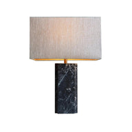 Pietra Grey Table Lamp with Rectangular Lamp Shade