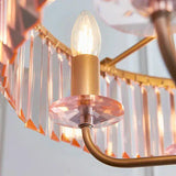 Poise - Champagne And Rose Pink Chandelier